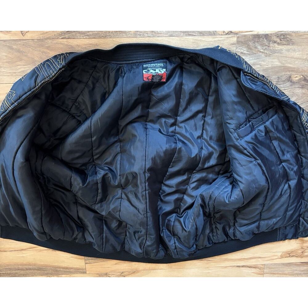 Give Me Face Mens 3X Full Zip Embroidery Jacket Boho Jazz Art Modern Eclectic - Picture 7 of 10
